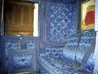 Luxurious interior of coach